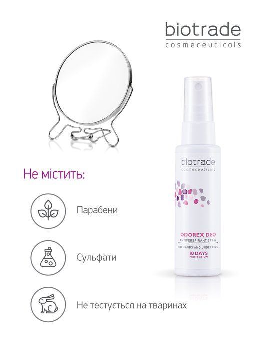 *УЦІНКА*_СПРЕЙ АНТИПЕРСПІРАНТ ДЛЯ ТІЛА ТРИВАЛОЇ ДІЇ ODOREX / &laquo;10 ДНІВ БЕЗ ПОТУ ТА ЗАПАХУ&raquo; 40 мл