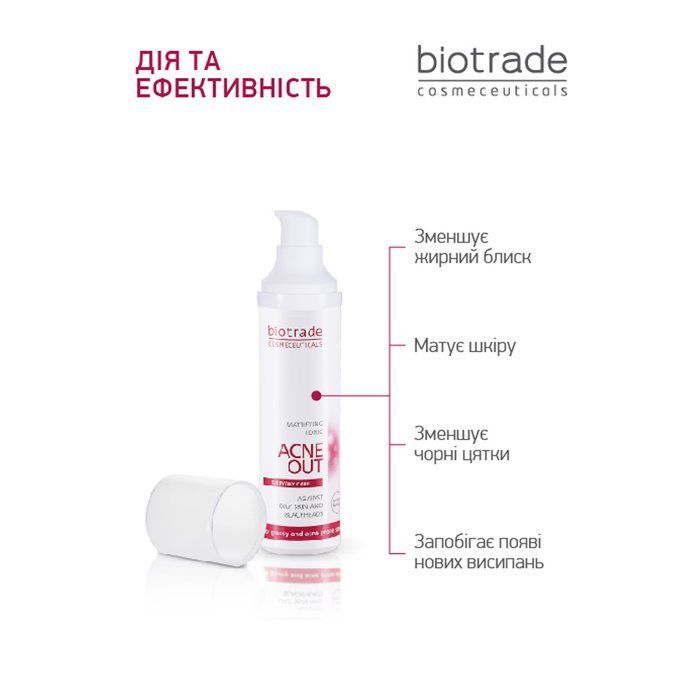 *Уцінка*_МАТУЮЧИЙ ТОНІК ACNE OUT / ДЛЯ ЖИРНОЇ ШКІРИ ТА ПРИ ЛЕГКИХ ФОРМАХ АКНЕ 60 мл