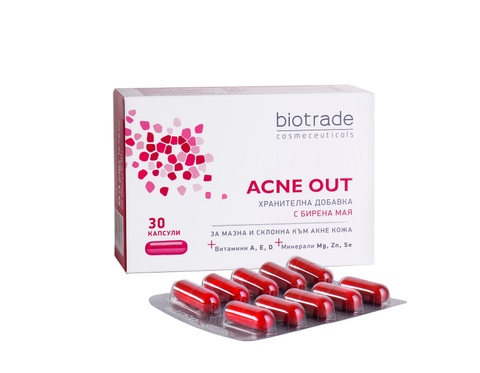 ACNE OUT KOMPLEKS WITAMINOWY I MINERALNY / DO SKÓRY TŁUSTEJ I PROBLEMATYCZNEJ / W KAPSUŁKACH