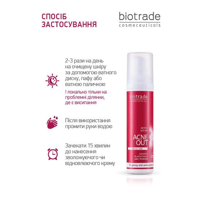 copy_AKTYWNY LOTION ACNE OUT / DO SK&Oacute;RY PROBLEMATYCZNEJ Z ZAPALNYMI FORMAMI TRĄDZIKU / MIEJSCOWA APLIKACJA